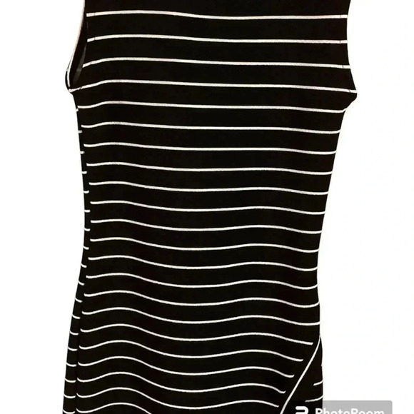 FREE💕 with purchase Woman’s sleeveless dress Seduction, black/white stripe, - Picture 2 of 16
